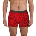 thumbnail image 4 of Wukai Red Rose Print Men’s Underwear Breathable Boxer Briefs,&nbsp;Moisture Wicking & Breathable-Small, 4 of 7