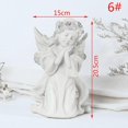 thumbnail image 3 of Guardoinrt Beautiful Resin White Angel Statue Delicate Desktop Decor Collection Window Props for Christmas prayer hold cheek 1Set, 3 of 6