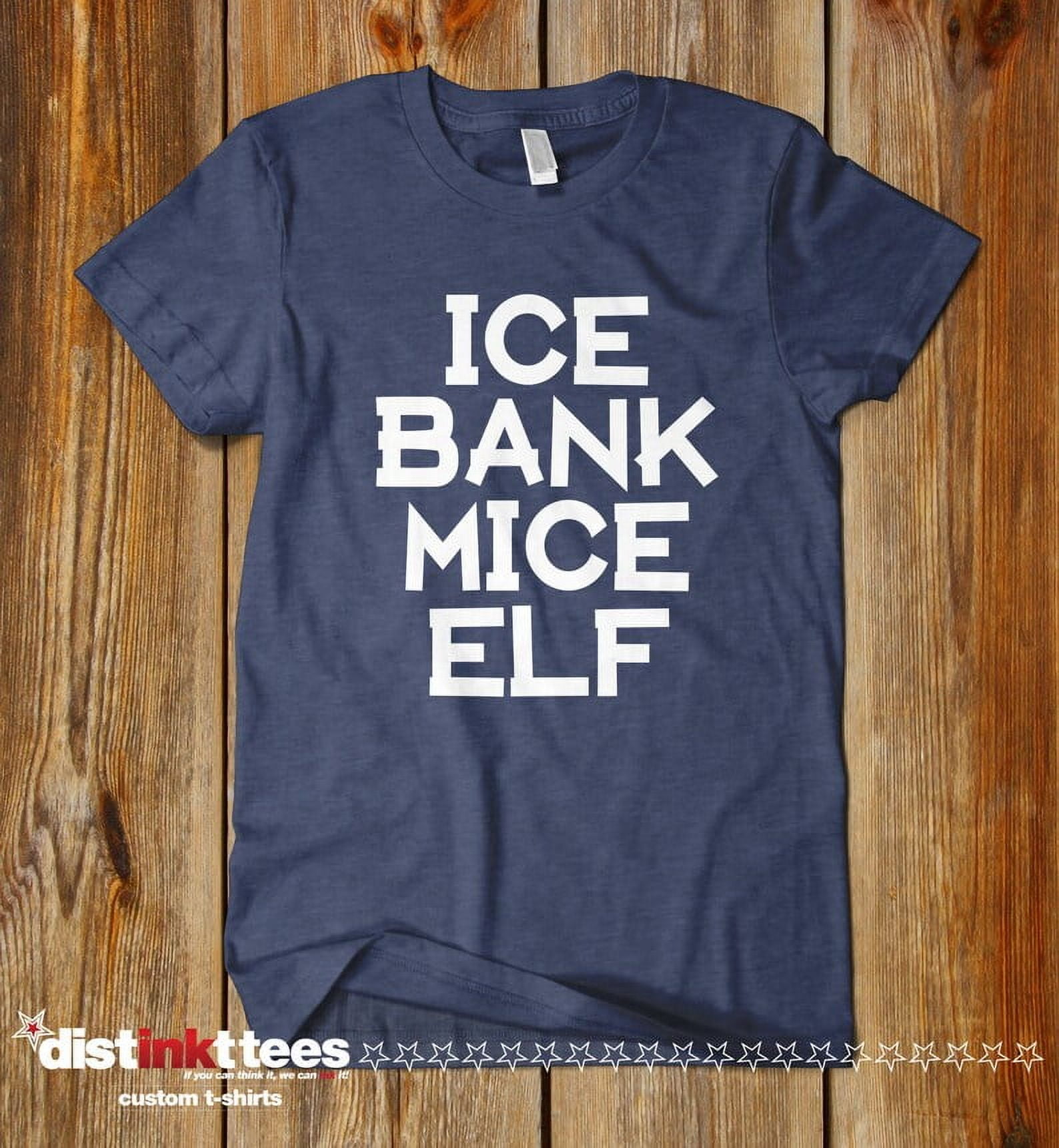 Ice Bank Mice Elf Funny Shirt - Navy, Small | Unique Drink Local Beer Gift