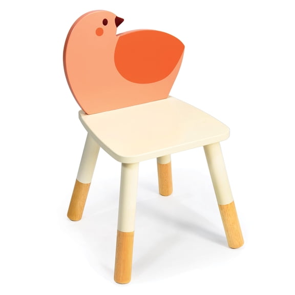 Mentari Toys - Garden Bird Chair - Sturdy Wooden Garden Themed Chairs for Kids - Durable Playroom Furniture - Boosts Creativity and Independence in Boys and Girls - Age 3