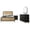 Black - 4-Piece, variant on Arini 4-piece Queen Bedroom Set Sand Wash and Natural Cane