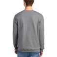thumbnail image 6 of JERZEES Crewneck Sweatshirt Pullover Fleece Sweater for Men in Oxford Sandstone 8oz 50/50 Cotton/Polyester Pack 2 Size S, 6 of 6