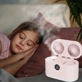 thumbnail image 7 of Bouanq Air Humidifiers with fan,Double Head Spray Air Fan,Mini Air-Conditioner,Night Lighting,Water Supply And Humidification,Intelligent Digital Display Air Cooler, Household Small Fan, 7 of 7