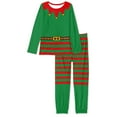 thumbnail image 4 of FKELYI Christmas ELF Santa Long Sleeve Pj 2-Piece Elastic Pullover Pants Loose Sleepwear Soft Adult Pajamas Women Size XL, 4 of 5
