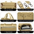 thumbnail image 5 of 2-Piece Set Large Women's Canvas Tote Bags – Laptop-Friendly Work Totes with Crossbody & Shoulder Straps | Perfect for Travel, Gym Sessions & Daily Use, 5 of 9