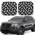 thumbnail image 1 of Bingfone Game Windshield Sun Shade 2-Piece Foldable Car Front Window Sunshade for Most Sedans SUV Truck-Small, 1 of 6