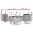 thumbnail image 2 of vidaXL Garden Sofa Set Black, 2 of 4