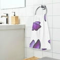 thumbnail image 5 of Watercolor Purple Butterfly Towels 2 Piece Washcloth Hand Towels, Highly Absorbent Towels for Bathroom, Hotel, Gym and Spa 28 X 16 Inches, 5 of 7