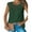 Green, variant on STARVNC Women Lace Rose Patchwork Crew Neck Sleeveless Tank Top