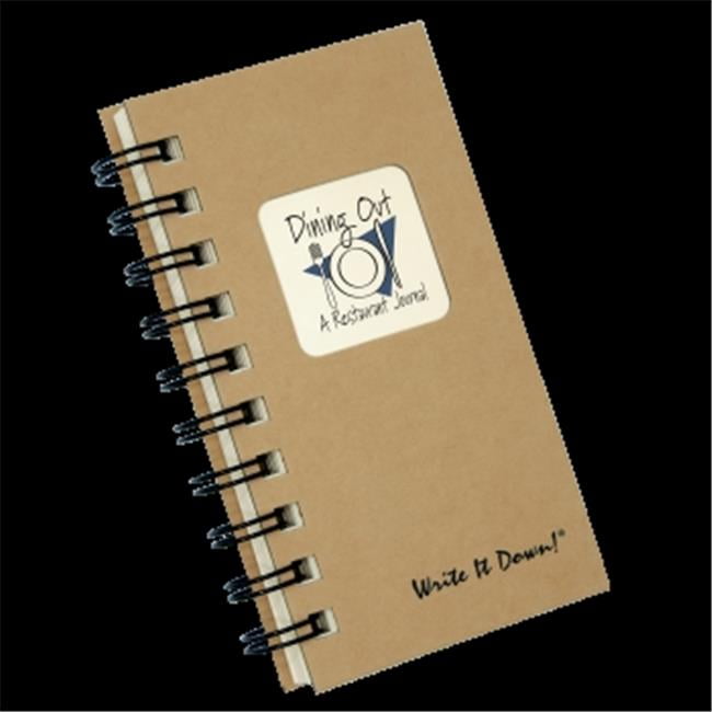 MINI Kraft Hard Cover prompts on every page, SPACE FOR 80 RESTAURANTS! recycled paper, read more... A Restaurant Journal Dining Out 