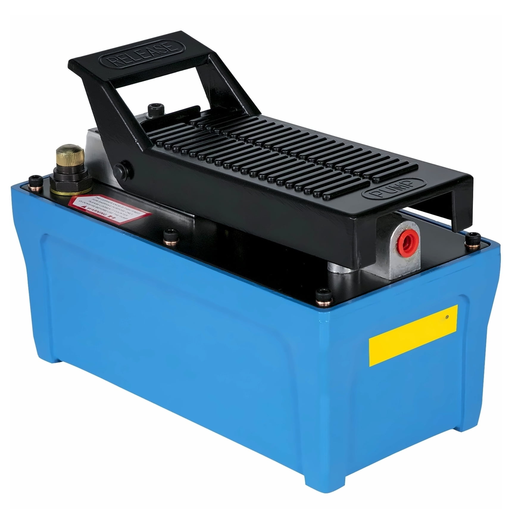 Air Hydraulic Pump 10000 PSI, Foot Operated Hydraulic Pump 1/2 Gal, 3/8" NPT with 6.56ft Hose, Single Acting for Auto Repair & Heavy Equipment