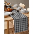 thumbnail image 2 of Table Runner Buffalo Plaid Table Decoration for Kitchen Dinning Stripe Grey Table Decoration for Indoor Outdoor Party Wedding Decor 13x90 Inch, 2 of 7