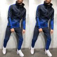 thumbnail image 5 of Vedolay Mens Zip Up Hoodie 2023 Plus Size Pullover Top with Long Sleeves Blue,XL, 5 of 5
