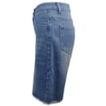 thumbnail image 3 of Women's High Waisted Shorts Jeans, Casual Summer Denim Half Shorts with Frayed Hem, Loose Fit Pocket Shorts for Daily Wear, Weekend Outings, 3 of 9