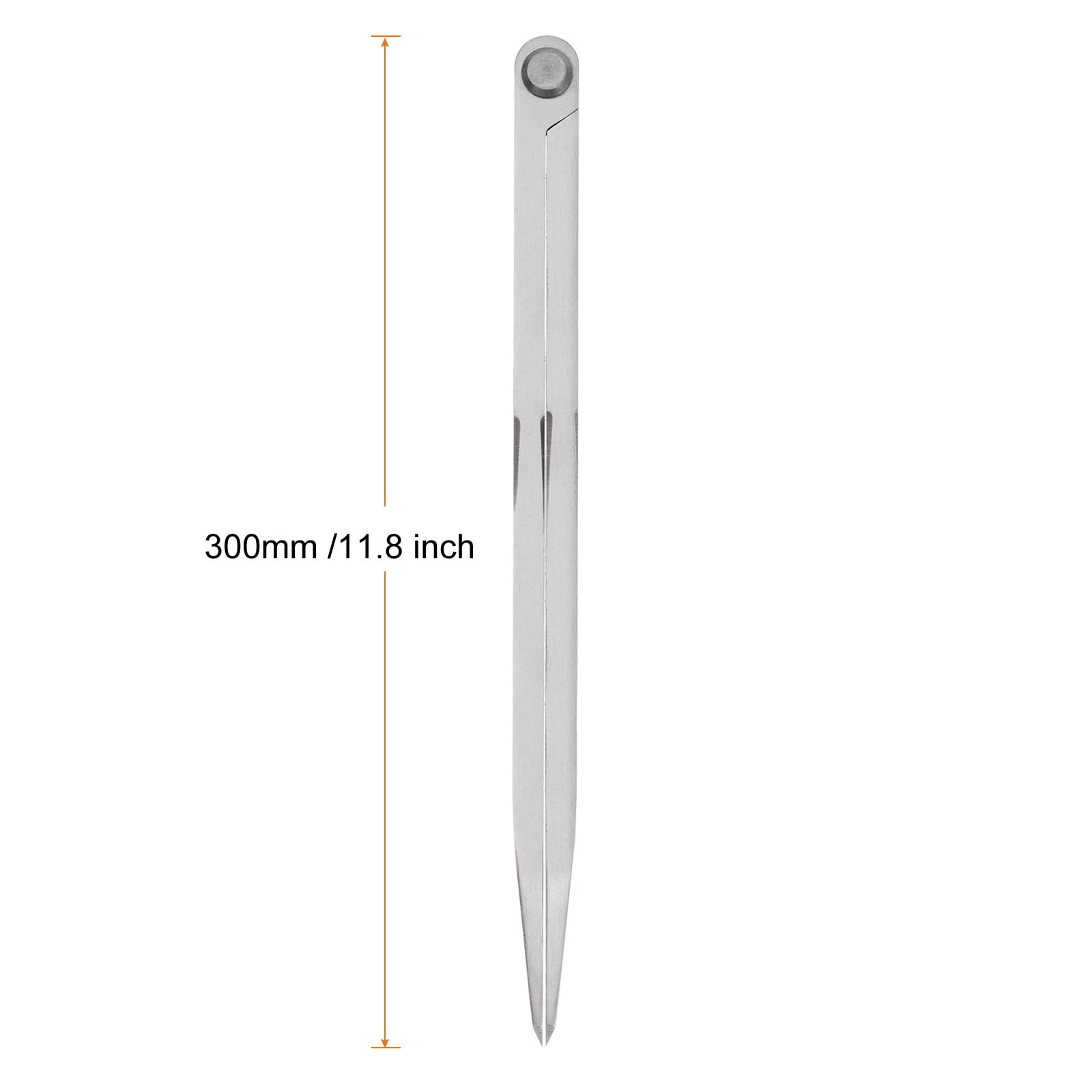 Uxcell Navigation Divider 12 Inch 300mm Adjustable Straight Pattern Divider Compass for Geometry Drawing