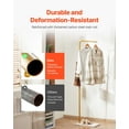 thumbnail image 5 of Freestanding Coat Rack with Heavy Quartz Stone Base, 3 Round Hooks for Entryway, Bedroom & Office, 5 of 9
