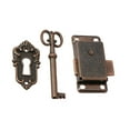 thumbnail image 5 of Retro Furniture Drawers Door Lock Set Decorative Lock with Key, Vintage Latch Decorative Door Lock, 5 of 8