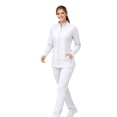 thumbnail image 5 of M&M SCRUBS Women’s Full Zip Scrub Jacket – 4-Way Stretch Warm-Up Jacket with Stand Collar, Moisture-Wicking (White, X-Large), 5 of 7