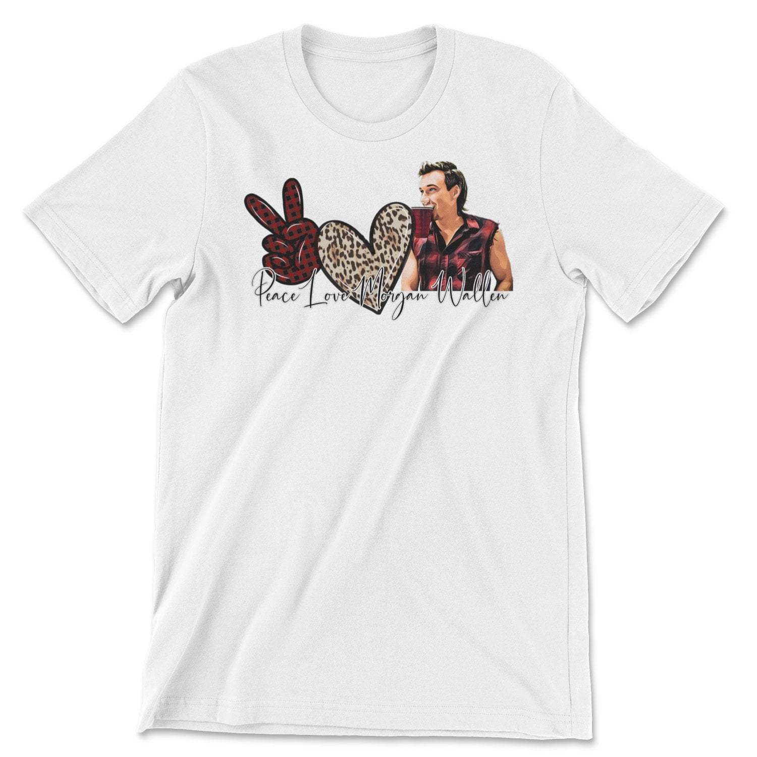 Peace Love Morgan Wallen Tee - Walmart.com