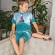 thumbnail image 4 of Balery Lighthouse Sea Port Conjunto de Pijama Infantil de Manga Corta con Estampado – Ropa de Dormir de Algodón Suave-Large, 4 of 6