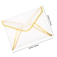 thumbnail image 2 of STRANDCHIC 20 Pcs Enveloppes d'Invitation de Mariage Design Transparent pour Anniversaire Douche Nuptiale et Plus, 2 of 7