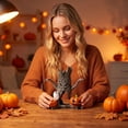 thumbnail image 6 of Halloween Decorations Ghost Pumpkin Tree Stump Ornament, Halloween Tabletop Decoration, Seasonal Home Display, Party Centerpiece, Holiday Decorative Accent, 6 of 7