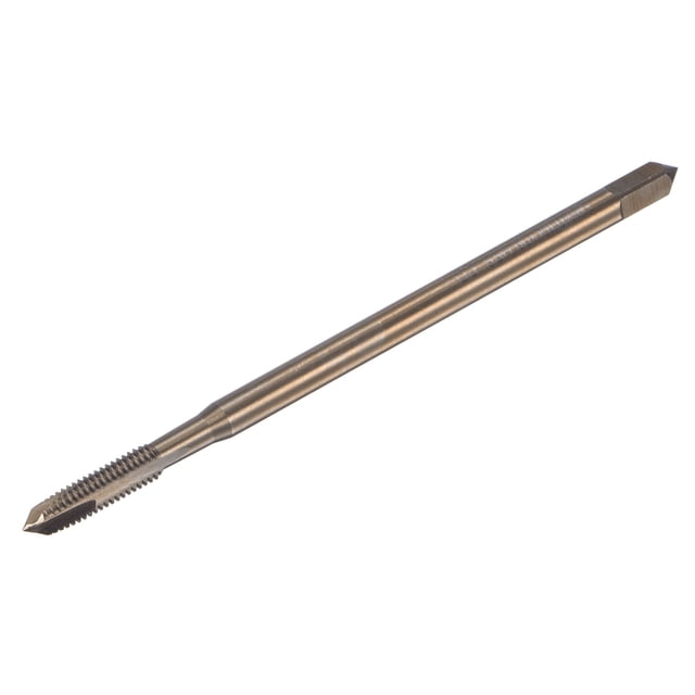 Unique Bargains M5 x 0.8 Cobalt High Speed Steel Machine Spiral Point Thread Tap Titanium Plated