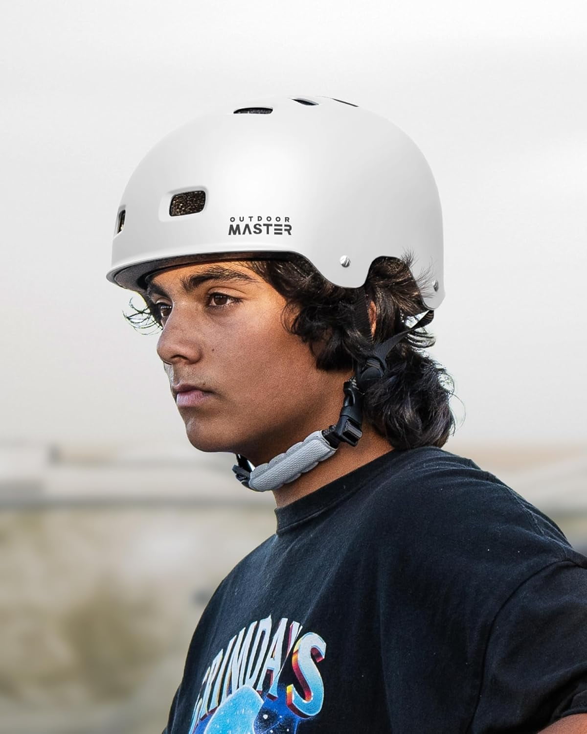 OutdoorMaster Skateboard Cycling Helmet - Two Removable Liners Ventilation Multi-Sport Scooter Roller Skate Inline Skating Rollerblading for Youth & Adults