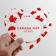 thumbnail image 1 of 4th Of July Maple Happy Canada Day Heart Vinyl Sticker Bicycle Bottle Decal, 1 of 3