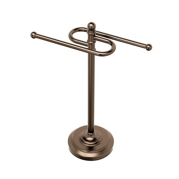 Freestanding 14.25"H Countertop SStyle Hand Towel Holder, Bronze