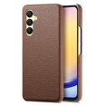 thumbnail image 4 of For Samsung Galaxy A36 5G Case Litchi Texture Leather Coated PC Mobile Back Cover - Black, 4 of 5
