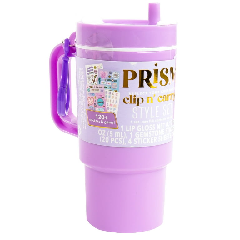 Prism Clip N Carry Purple Style Set - Water Bottle Keychain