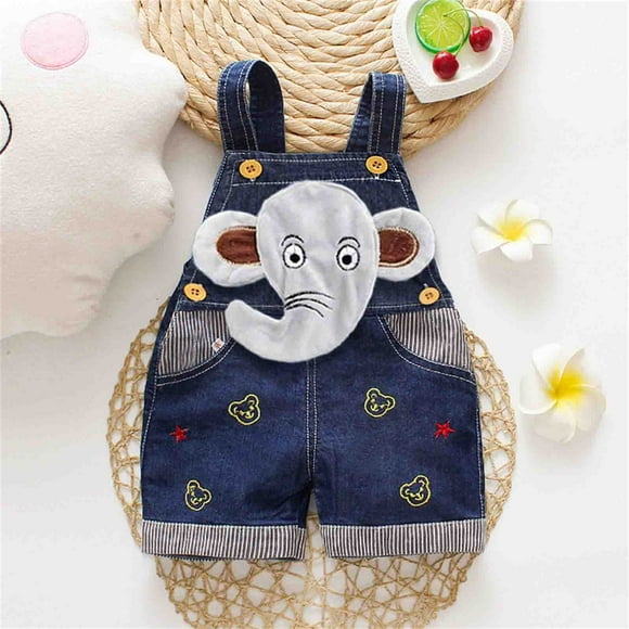 Stylish Boys Denim Romper Jumpsuit with Adjustable Suspenders for Playful Everyday Comfort and