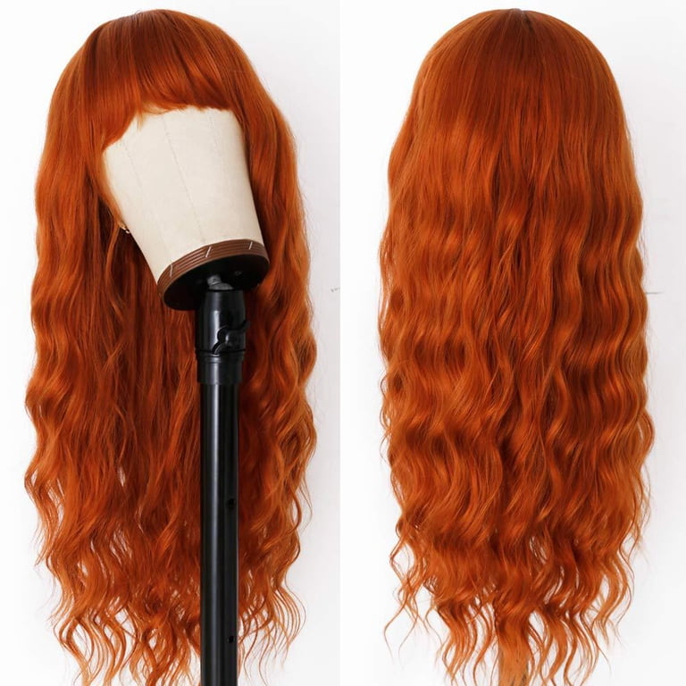 MISSWEN Female 24 inch Cosplay Wigs Copper Red Long Heat  display picture 2