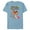 Ocean Blue, variant on Disney Bambi and Thumper Besties BFF Best Friends Valentine - Short Sleeve Blended T-Shirt for Adults - Customized-Dark Heather