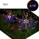thumbnail image 3 of Lámpara solar para jardín al aire libre, 2 luces solares de fuegos artificiales, luces solares LED multicolores, luces de jardín impermeables para exteriores, jardín, balcón, jardineras, jardineras y, 3 of 8