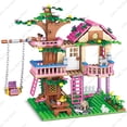 thumbnail image 2 of Casa del árbol de la amistad para niñas, bloques de construcción, Villa, Castillo, modelo, figura de niña, muñeca, juguete, venta al por mayor y al por menor, regalo de ladrillo Compatible, 2 of 5