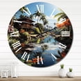 thumbnail image 3 of Designart "Bali Bliss Asian beauty" Asian Oversized Wall Clock, 3 of 5