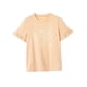 thumbnail image 4 of Camiseta para mujer de verano casual con cuello redondo para viajes, vacaciones, camping, oficina SG, 4 of 7