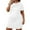 White, variant on Horkkom Plus Size Dresses for Women Summer Mini Short Sleeve Tshirt Dress Casual Comfy Solid Color Sundresses L