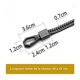 thumbnail image 5 of Negro 40 cm de largo metal billetera cinturón cadena rock punk pantalones hipster pantalones denim llavero negro anillo clip llavero hombres hip h, 5 of 5