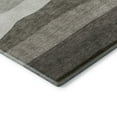 thumbnail image 3 of Addison Rugs Mayfield Premium Machine Washable Transitional Stripes Pewter Rectangle Rug, 5' X 7'6" Machine Washable Transitional Stripes Pewter Oversized Sherpa Throw Blanket, 3 of 6