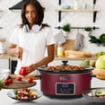thumbnail image 4 of 6QT Red Slow Cooker with Casserole for Family Dinner, 4 of 5