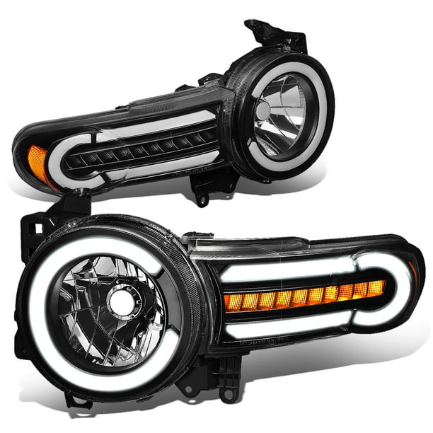 For 2007 to 2014 Toyota FJ Cruiser Pair LED DRL+Sequential Turn Signal