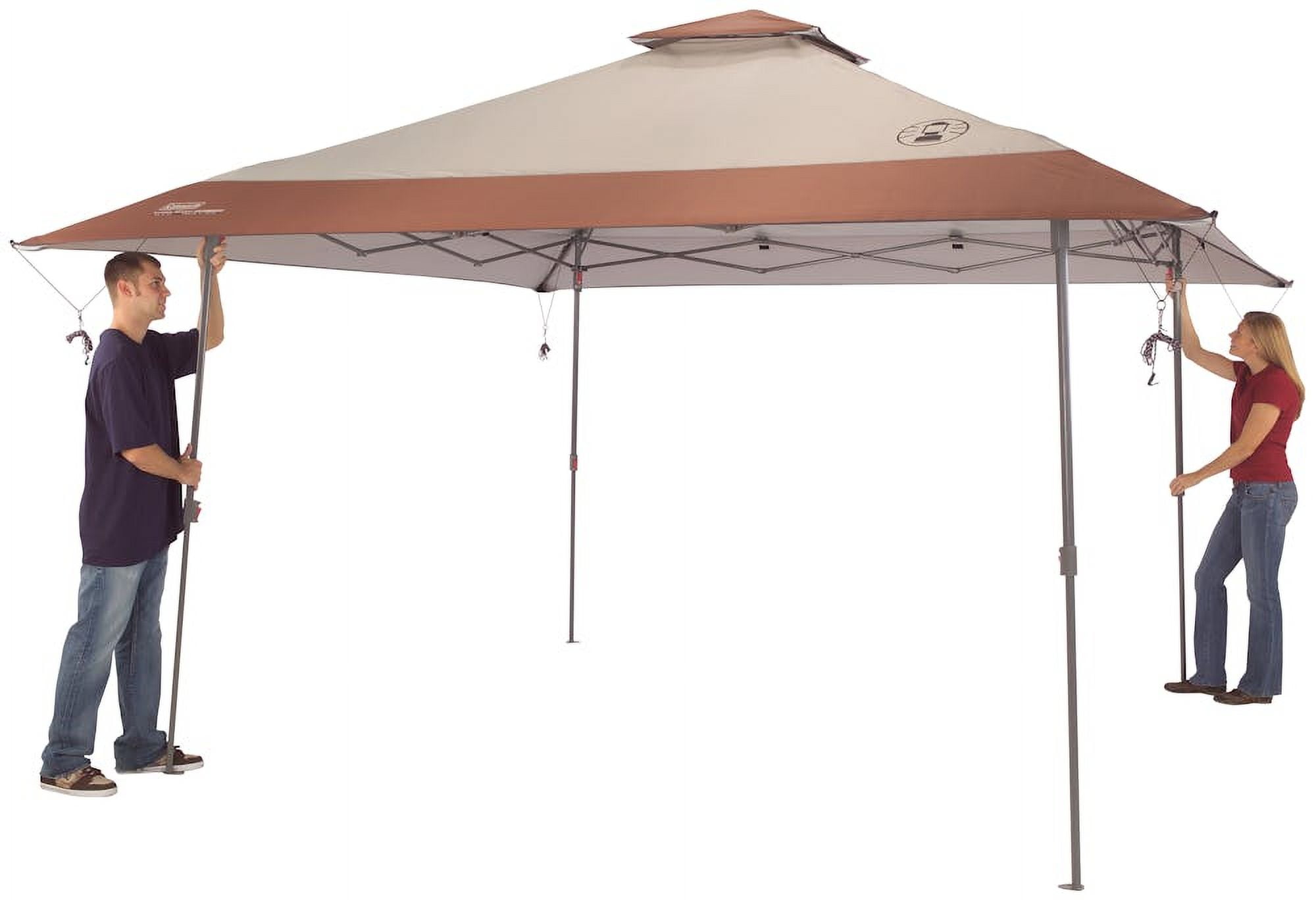 Coleman 13 x 13 Instant Canopy Sun Shelter, Khaki - Walmart.com