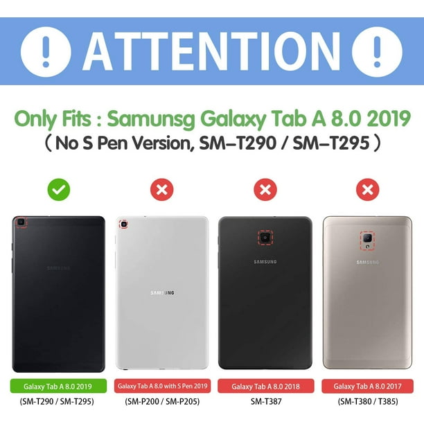 ProCase Étui Housse Samsung Tab A 8.0 2019 (SM-T290 SM-T295