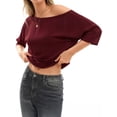 thumbnail image 2 of MOYIKO Womens Off The Shoulder Tops Oversized T-Shirts Short Sleeve Tees Summer Casual Fashion Clothes, 2 of 6