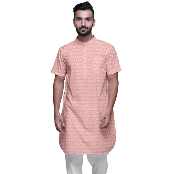 Atasi Indian Long Kurta For Mens Summer Wear Cotton Cambric Wedding Kurta Shirt