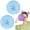 Blue, variant on 2 count  Fuzzy Hair Ties  Scrunchies  Pom Pom Hair Ties With Faux    Elastic Ponytail Holders Party Favors Hair Accessories for Women and Girls