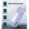 thumbnail image 4 of Compatible with Oppo A16 Case Silicone Shockproof Oppo A16 Phone Case Anti-Scratch Ultra Thin Plating TPU Cases (Oppo A16, Lavender Grey), 4 of 14